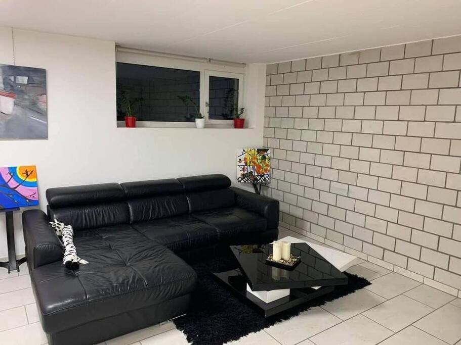 Basel - 5 Mins Away - Modern Basement Studio With Kitchen 35M2 In Muttenz Eksteriør bilde