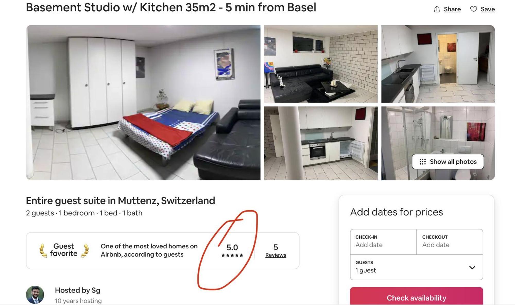Basel - 5 Mins Away - Modern Basement Studio With Kitchen 35M2 In Muttenz Eksteriør bilde